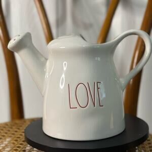 RAE DUNN LOVE WATERING CAN 2019 LIMITED EDITION